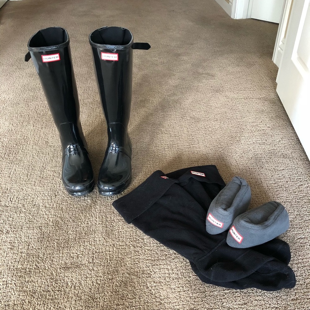 Package!! Original hunter boots + 2 hunter socks